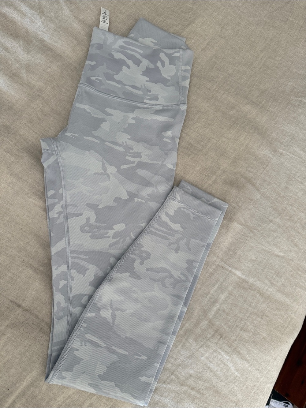 lululemon athletica Light Gray Camo High-Rise Leggings